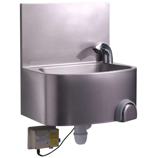 Lave-mains inox électronique ou à piles