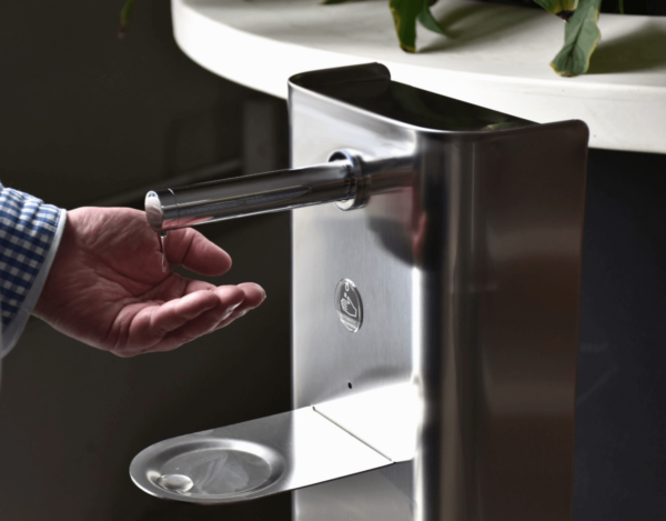 SMART DROP distributeur de gel hydroalcoolique avec détection du passage de la main