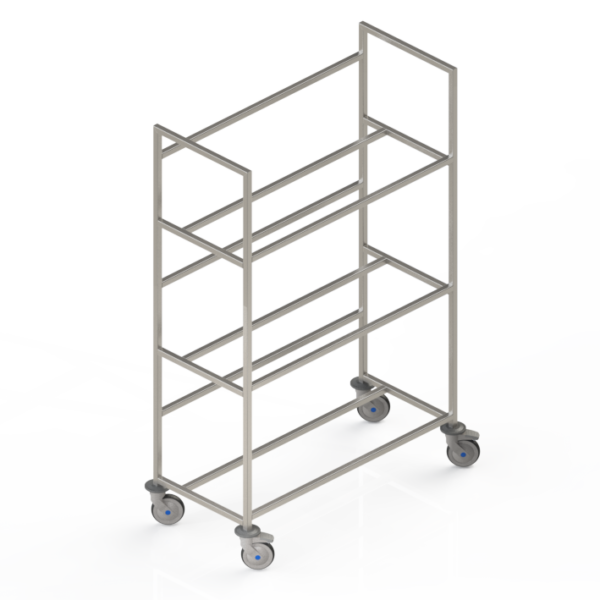 Chariot de stockage inox
