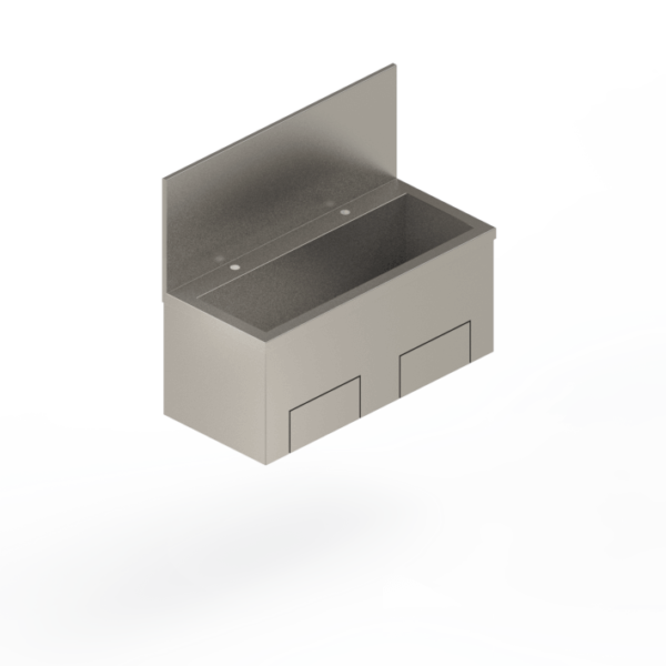 Lave-mains collectif inox suspendu