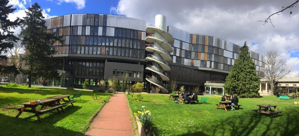 Campus Jourdan rénovation façade inox et boix